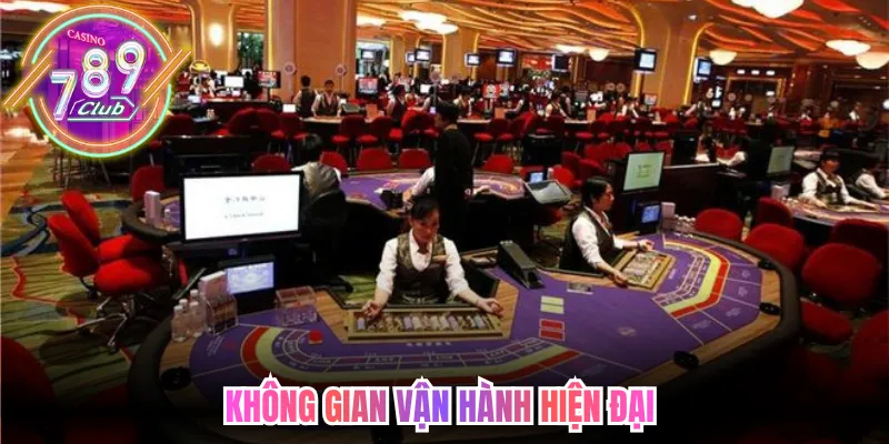 Không gian vận hành hiện đại tại sảnh cược casino 789Club 